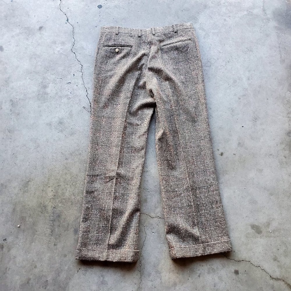 Polo Ralph Lauren Vintage Glenn Plaid Tweed Wool 2 Piece Mens Retro Suit 42R/34 - Picture 14 of 14